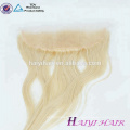 Haute Qualité Vison Brésilien Vierge Humaine Cheveux Cendre Blond Couleur 13 * 4 Suisse Dentelle Frontale